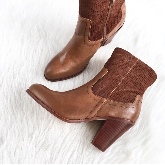 Corso Como | whiskey suede & leather western boots - Picture 7 of 9